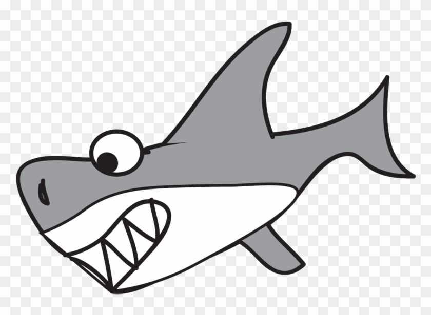 Cartoon Shark Cartoon Great White Shark Free Download - Transparent Cartoon Shark #160354