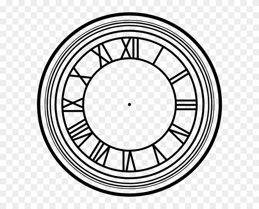 Roman Numeral Clock Stencils Clipart - Back To The Future Clock Tower Time #160447