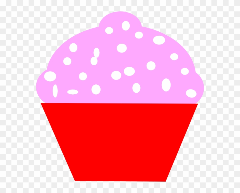 Cupcake Red Pink Circle Clip Art At Clker - Clip Art #160479