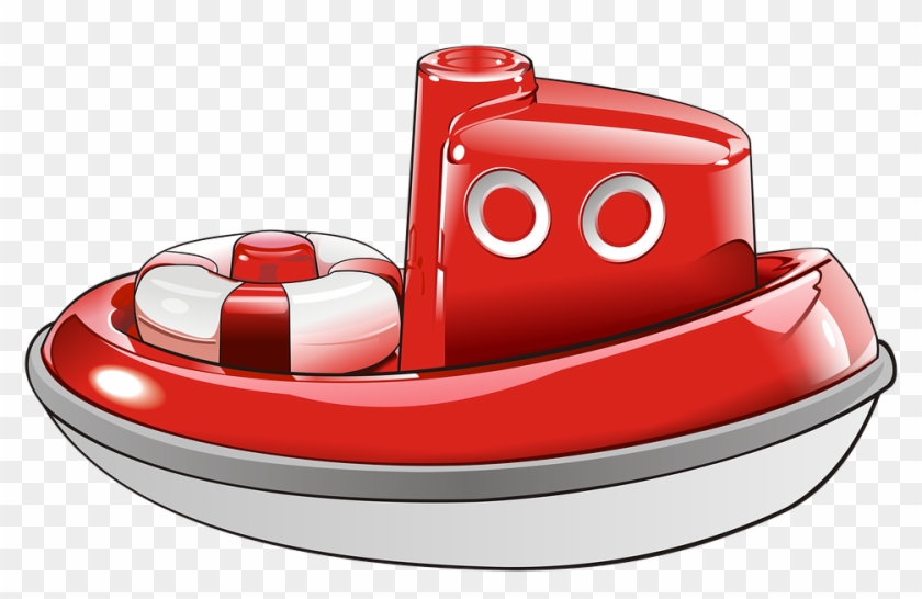 Boat, Tug, Sea, Ocean, Ship, Toy, Red - Tugboat #160513