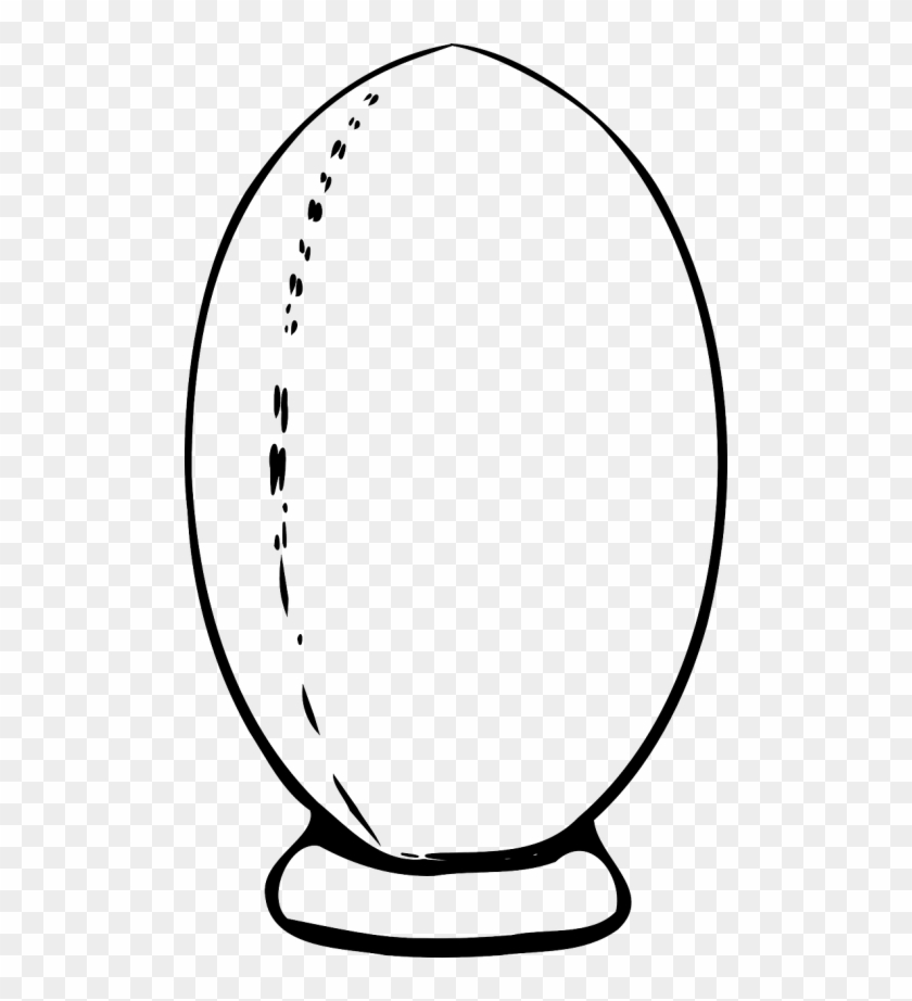 Free Vector Rugby Clip Art - Rugby Ball Clipart #160541