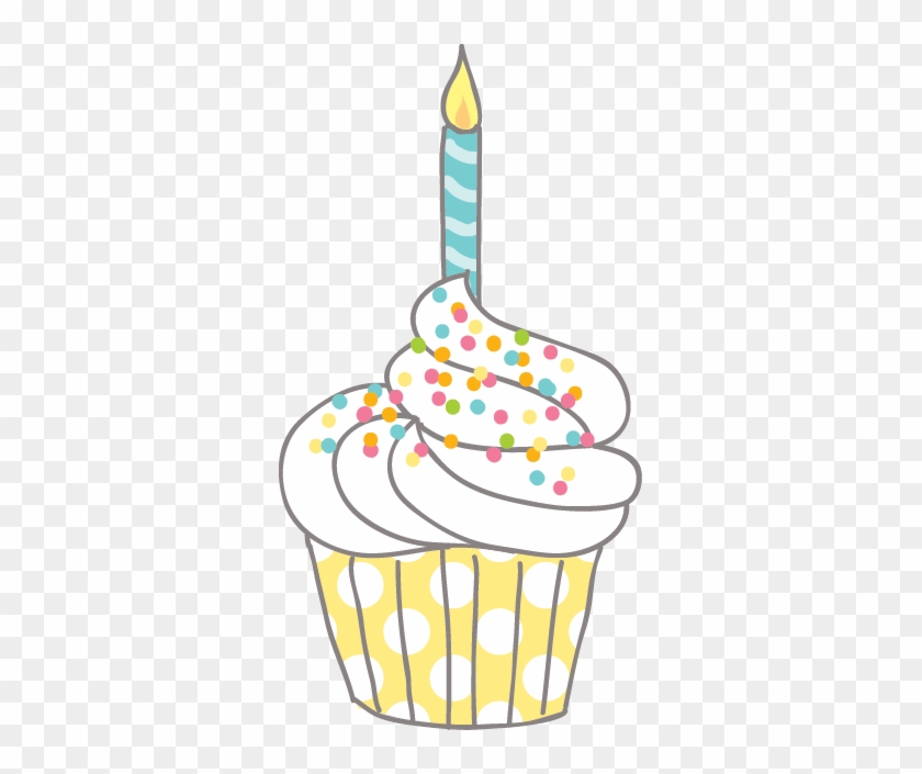 Simply Click On Picture And Save To Your Computer *clip - Happy Birthday Cupcake Clipart #160651