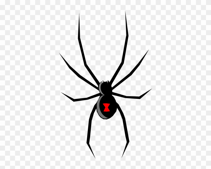 Free Vector Black Widow Clip Art - Black Widow Spider Drawing #160708