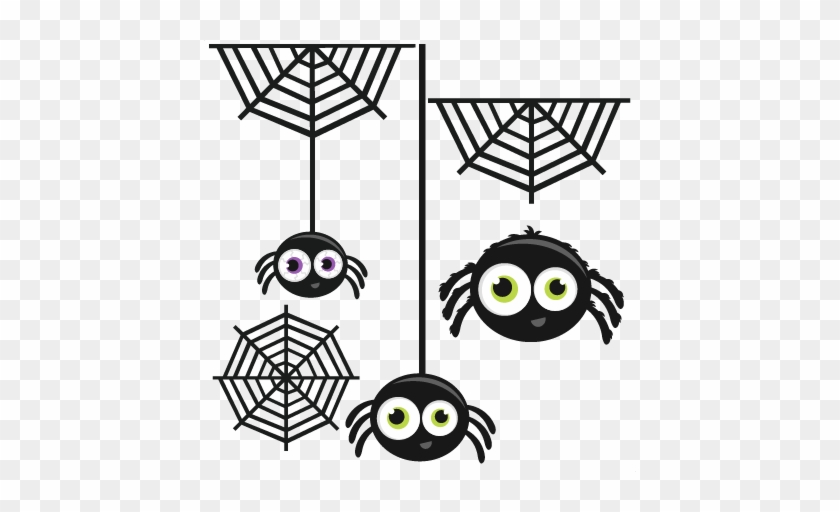 Spider Group Svg Cutting Files For Scrapbooking Halloween - Cute Halloween Spider Clipart #160770