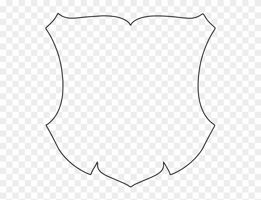 Shield Clipart Coat Arm - Line Art #161119