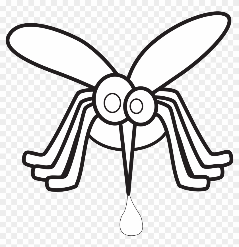 Mosquito Clip Art - Mosquito Clipart Black And White #161165