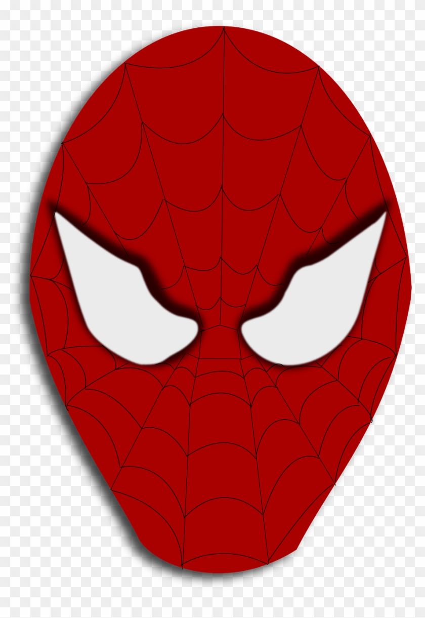 Spider - Web - Clipart - Transparent - Spiderman Face Transparent Background #161180
