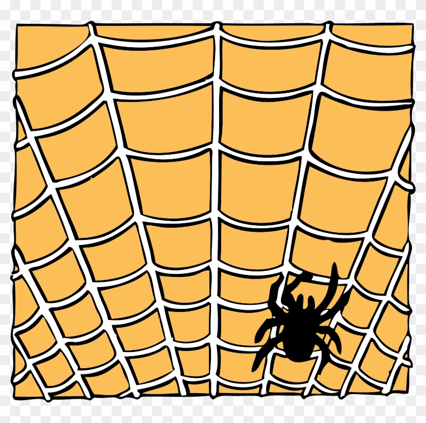 Free Spider On A Spider Web - Halloween Clip Art Background #161183