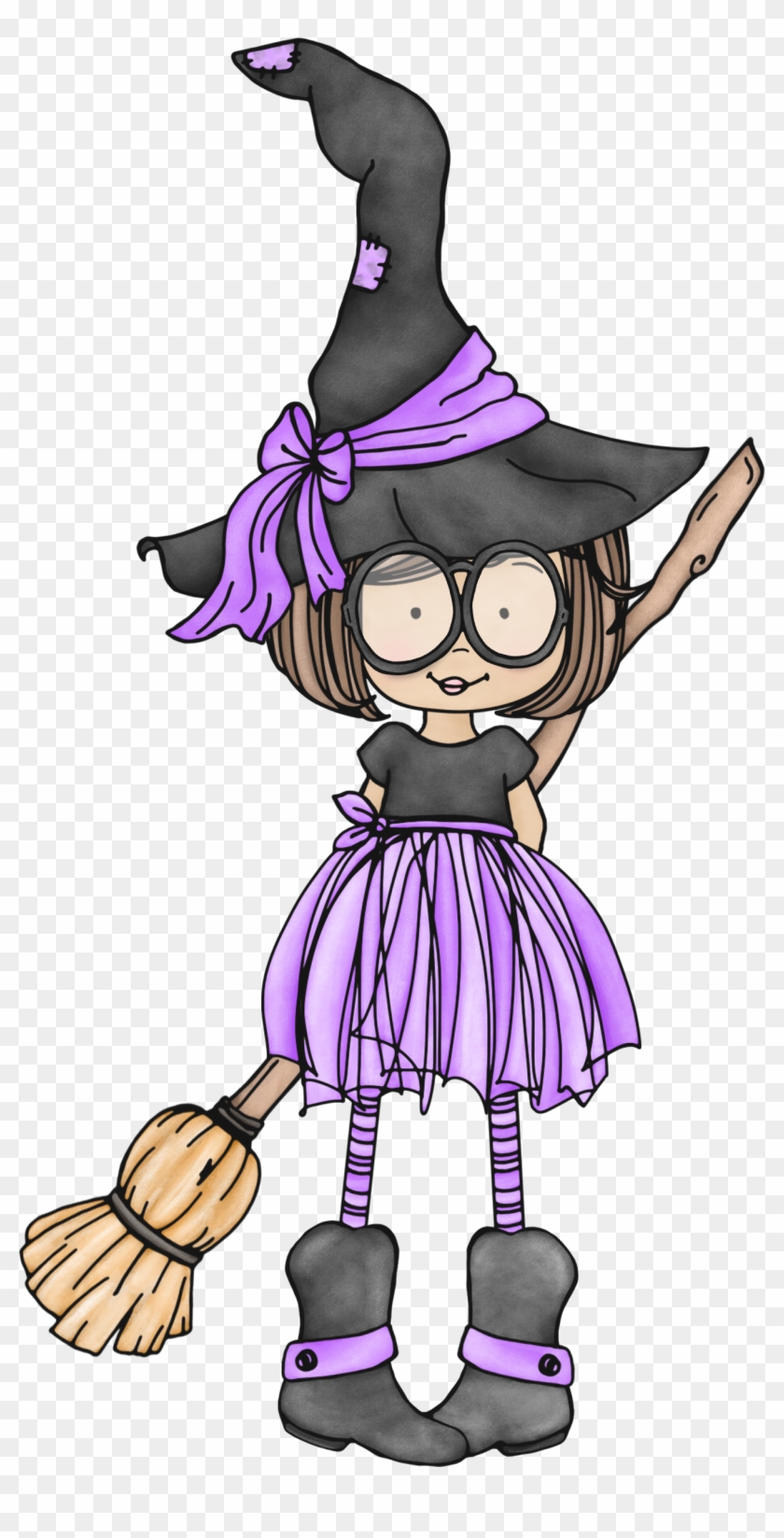 Cute Little Witch With Glasses - Witchcraft #161518