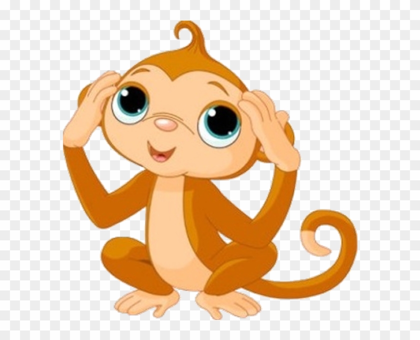 Spider Monkey Clip Art - Cute Cartoon Monkey Png - Free Transparent PNG  Clipart Images Download