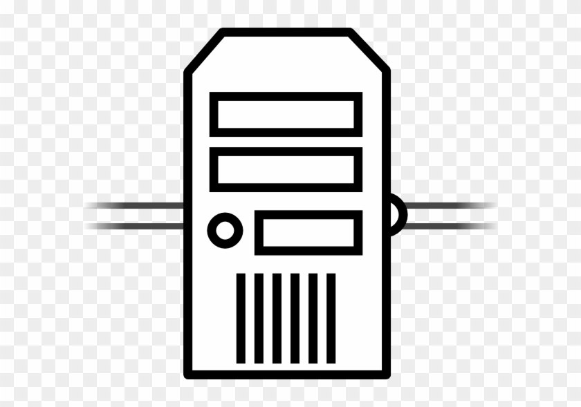 Network Outline Clip Art - Server Network Clipart Icon Png #161926