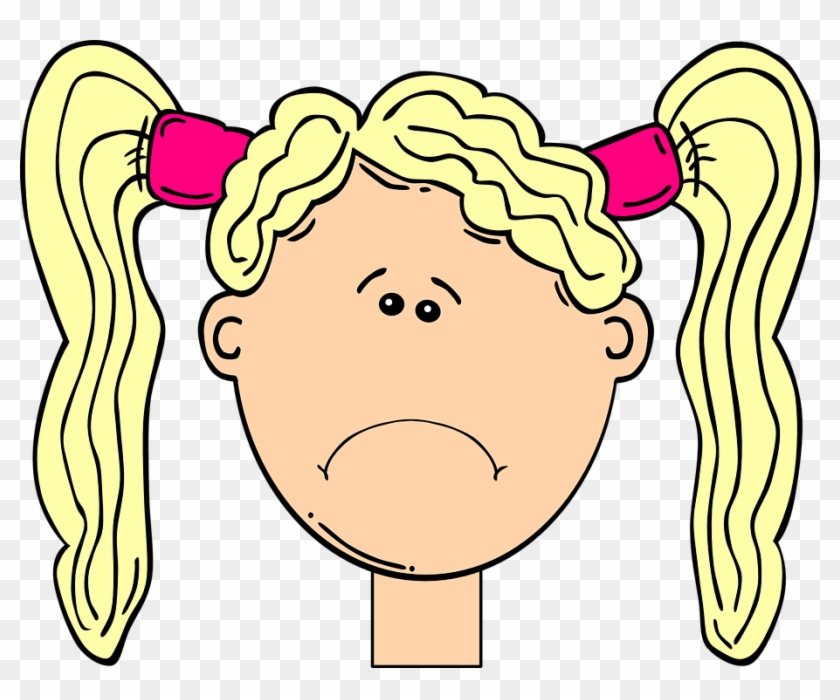 girl sad face clipart