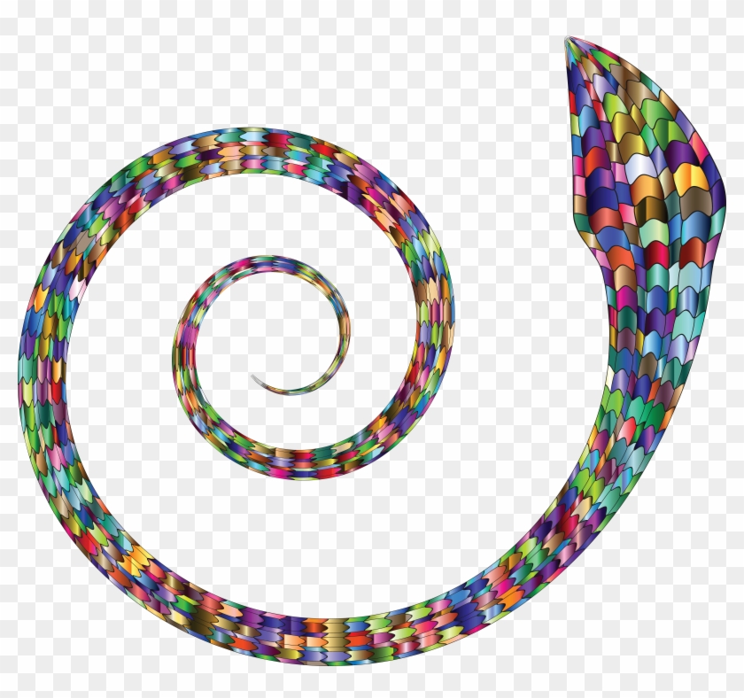Free Clipart Of A Colorful Coiled Spiral Snake - Portable Network Graphics #162164