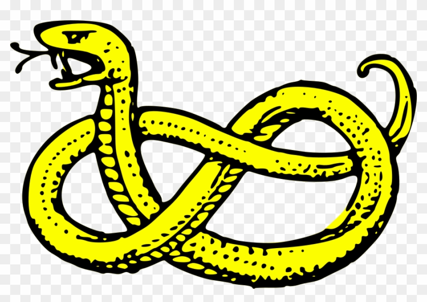 Serpent Nowed Large 900pixel Clipart, Serpent Nowed - Coat Of Arms Symbols Snake #162167