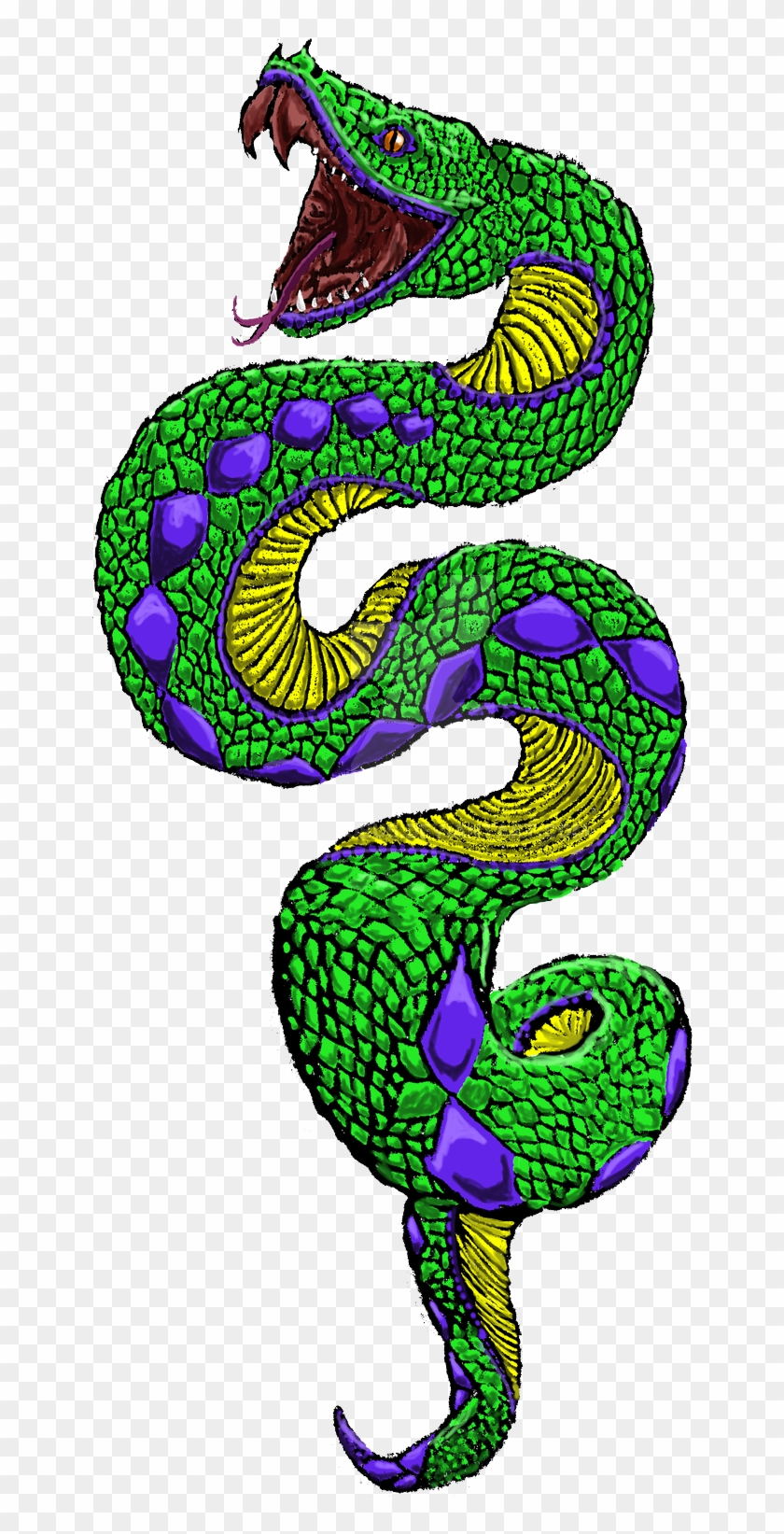 Snake Tattoo Clip Art - Snake Tattoo Png #162229