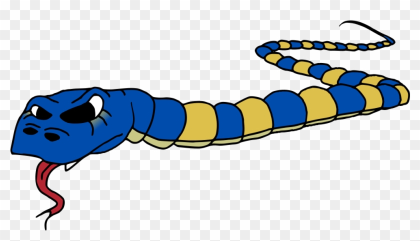 Cartoon Snake - Blue #162449