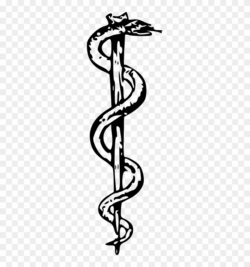 What A Difference A Snake Makes - Rod Of Asclepius Tattoo - Free Transparent PNG Clipart Images Download