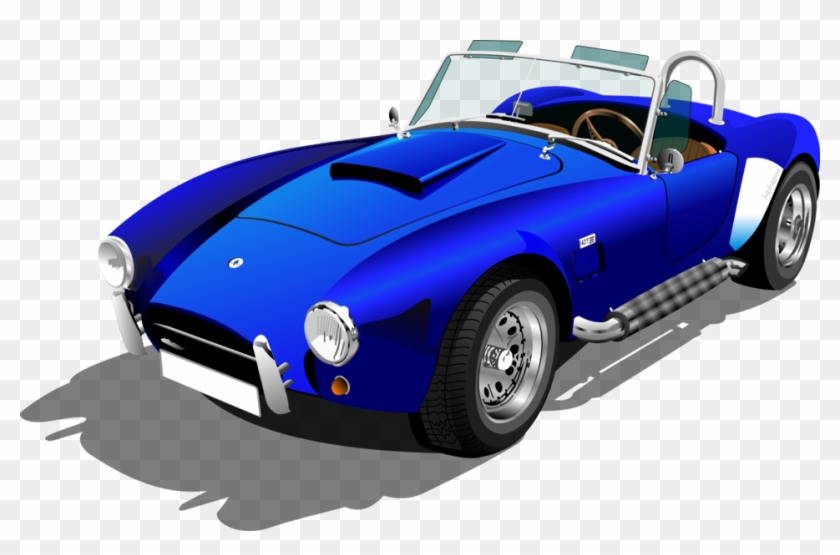 Blue Shelby Cobra - Sports Car Clip Art #162921