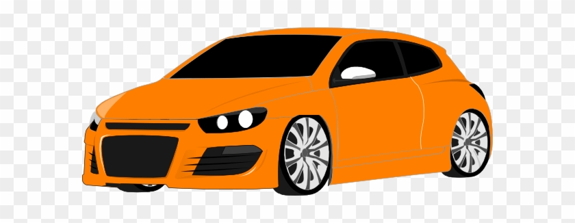 Orange Clipart Sports Car - Clip Art Of Orange Car #163168