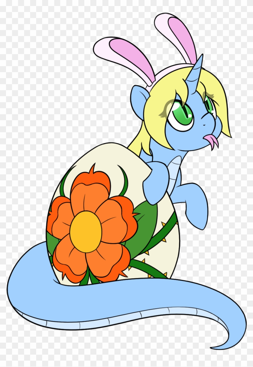 Bunny Ears, Cute, Egg, Female, Lamia, Mare, Oc, Oc - Cartoon #163200