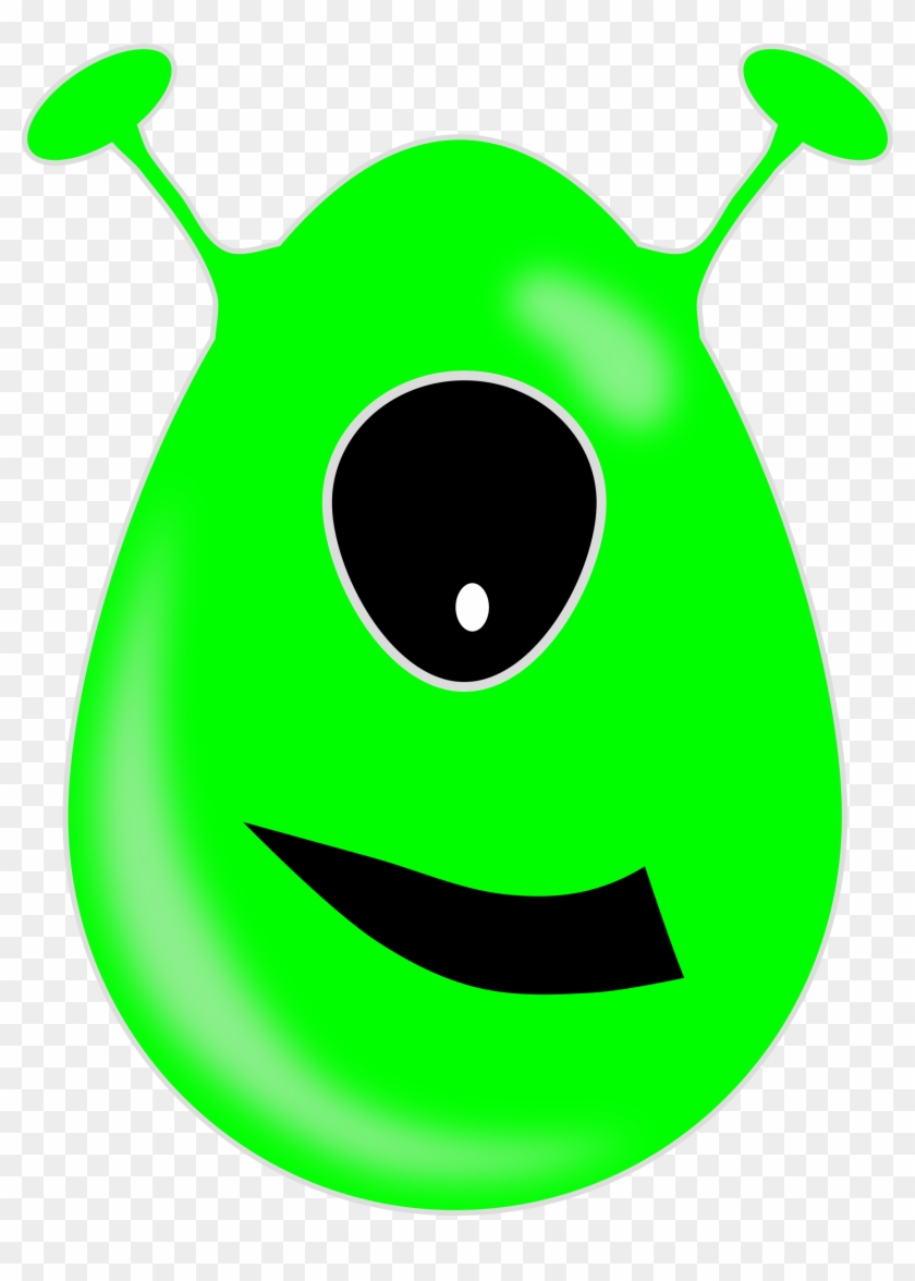 Head Clipart Alien - Alien With One Eye #163396