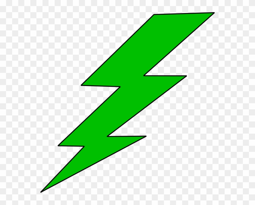 Green Lightning Bolt Clipart #163408