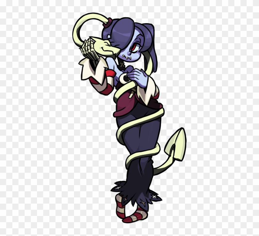 Leviathan Coils Around Squigly And Gives Her A Hug - Squigly Skullgirls #163505