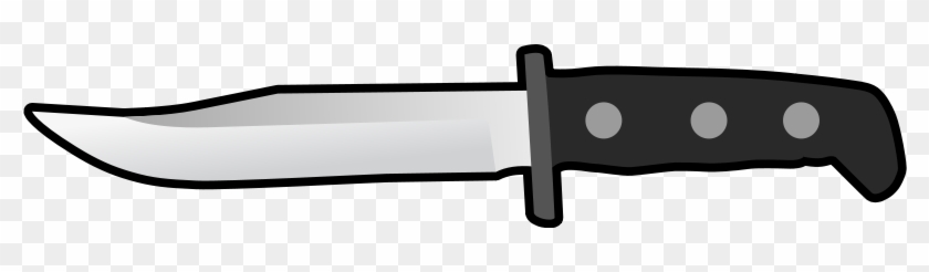 Simple Flat Knife Side View - Knife Clipart #163488