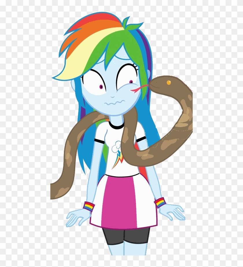 Snake And Rainbow Dash Eg By Sparx24488 - Rainbow Dash Eg Png #163507
