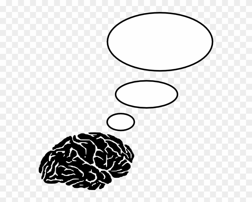 Clipart Of Brain Thinking Black And White #163932