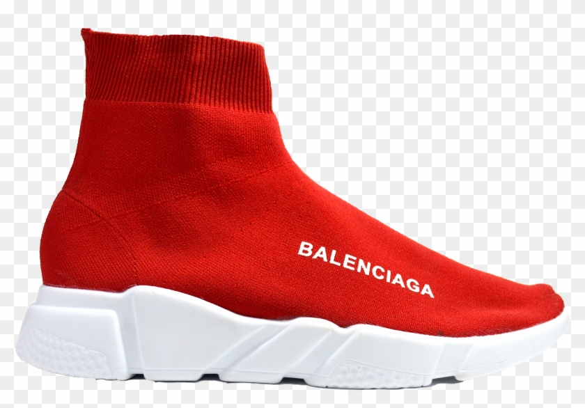 Gym Shoes Clipart Shoe Sock - Balenciaga Speed Trainer Red #862136