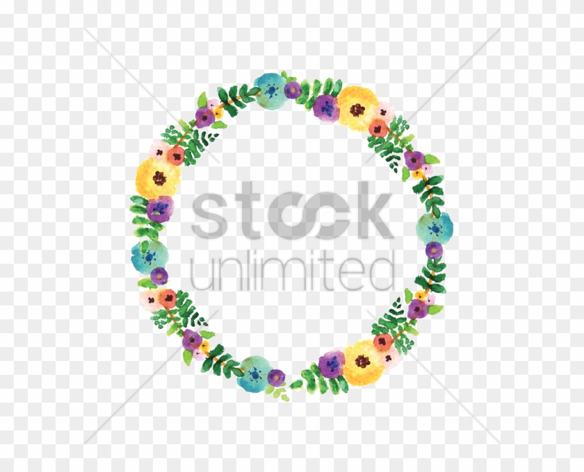 Floral Wreath Stock Vector - Easter #862291