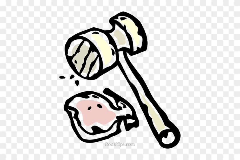 Meat Tenderizer Royalty Free Vector Clip Art Illustration - Meat Tenderizer Royalty Free Vector Clip Art Illustration #862452