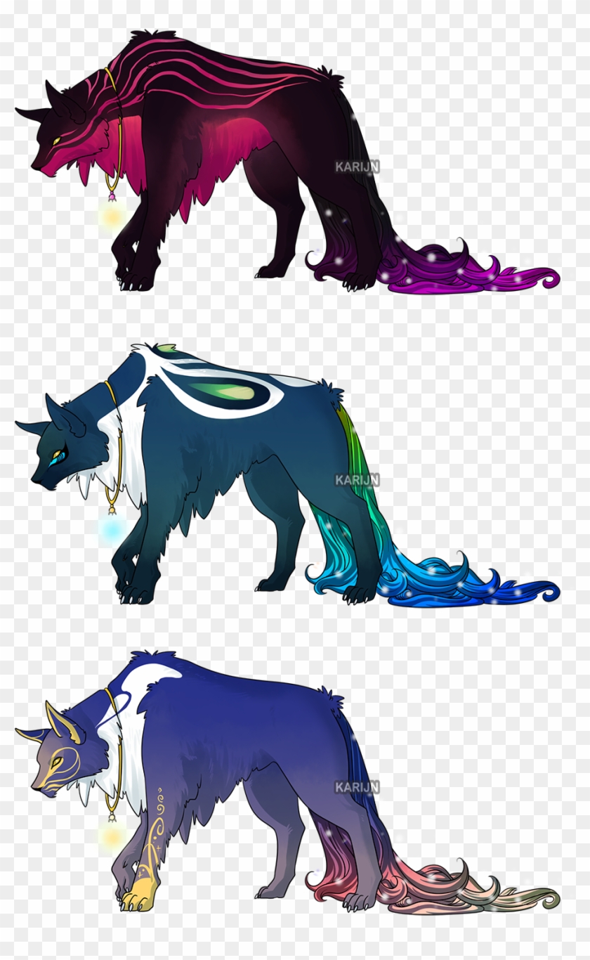 Cosmic Wolf Adoptables Illustration Free Transparent Png Clipart Images Download