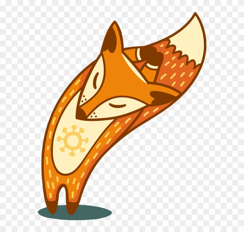 Red Fox Download Clip Art - Cartoon Yoga Fox #862557