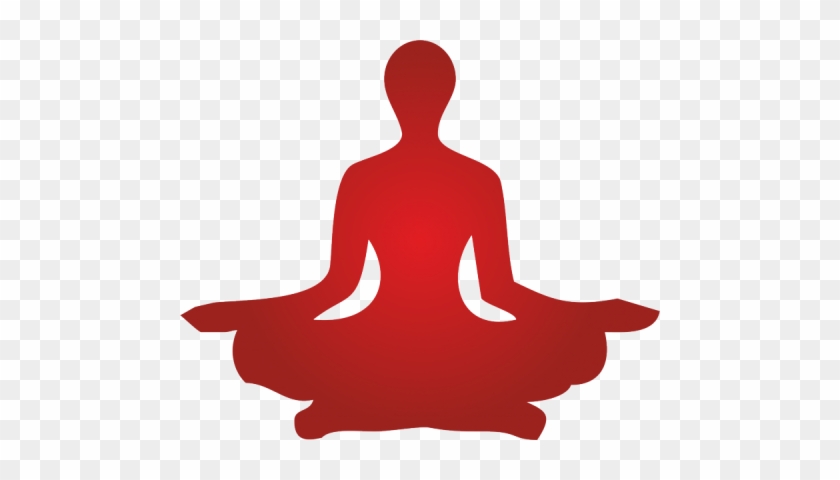 Yoga Clipart Png - Yoga Silhouette Png Red #862566