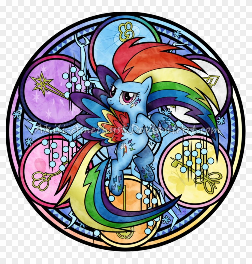 Fantastic Job Clipart Download - Rainbow Dash Stained Glass #862704