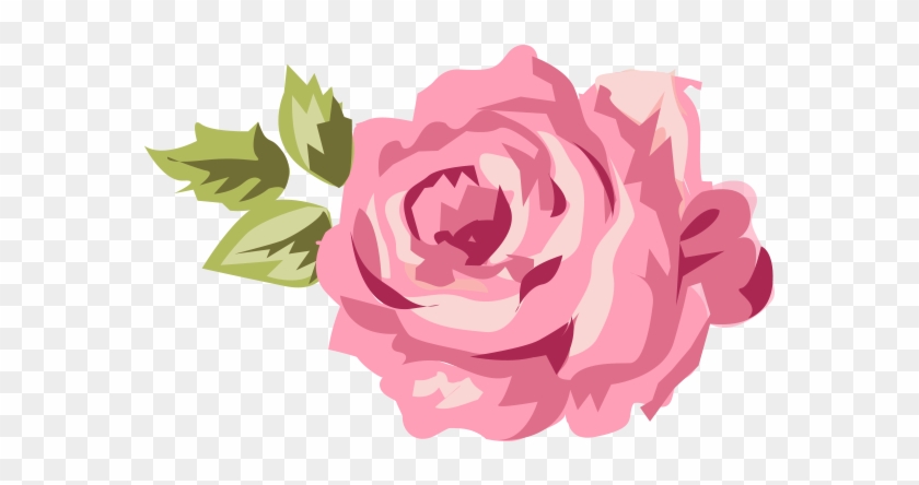 Garden Roses Pink Shabby Chic Clip Art - Single Vintage Rose Single Vintage Rose Single Vintage #862745