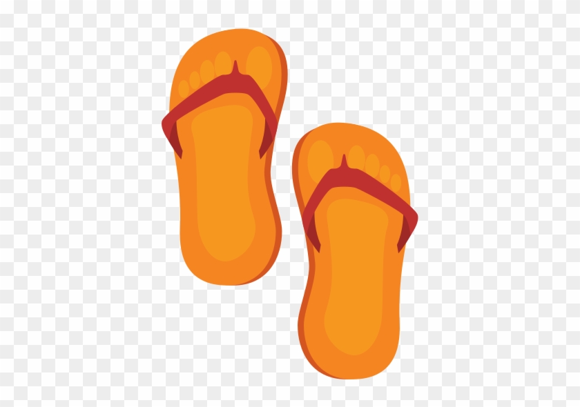 Flip Flops Isolated Icon - Illustration #862827