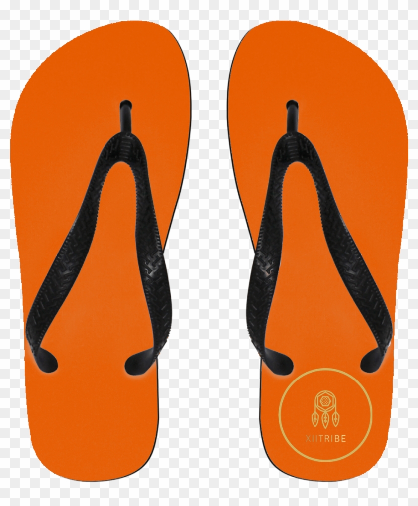 Brown Xiitribe Flip Flops - Customcat Hustle Until - Flip Flops - Small #862851