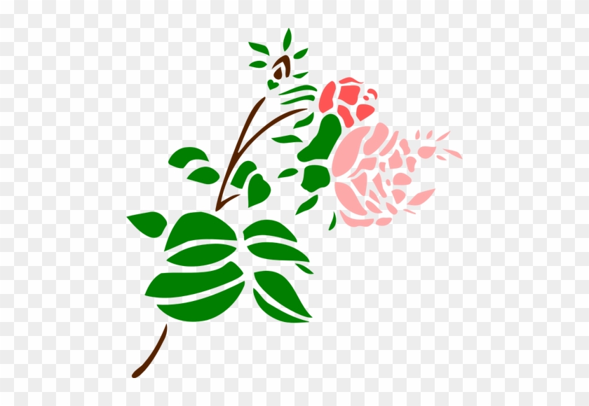 Stylized Pink Rose - Rose #862869