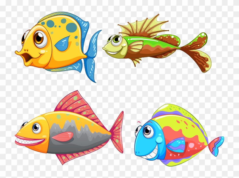 Fish Adobe Illustrator Illustration - Ein Kleiner Gelber Fisch Postkarte #862882