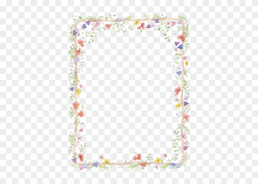 Flowers Borders Png Transparent - Free Flower Borders For Word Document #862922