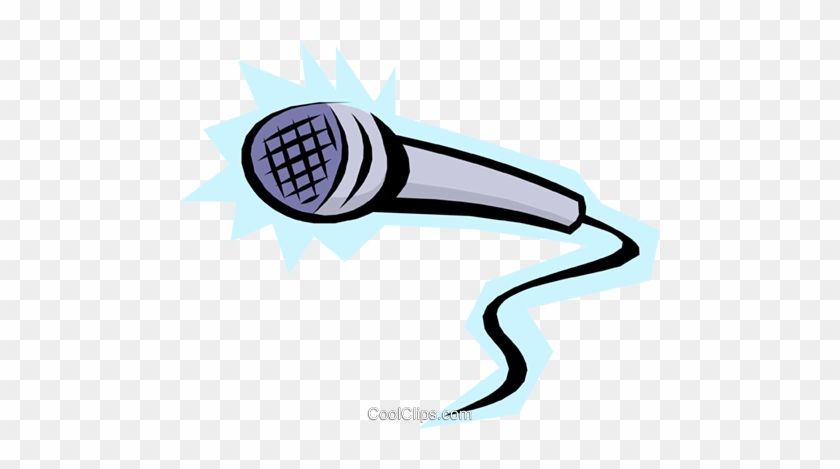 Cool Microphone Royalty Free Vector Clip Art Illustration - Mikrofon Clipart #862999