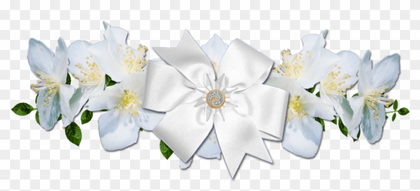White Roses And Bow Png By Melissa-tm - Flower #863004