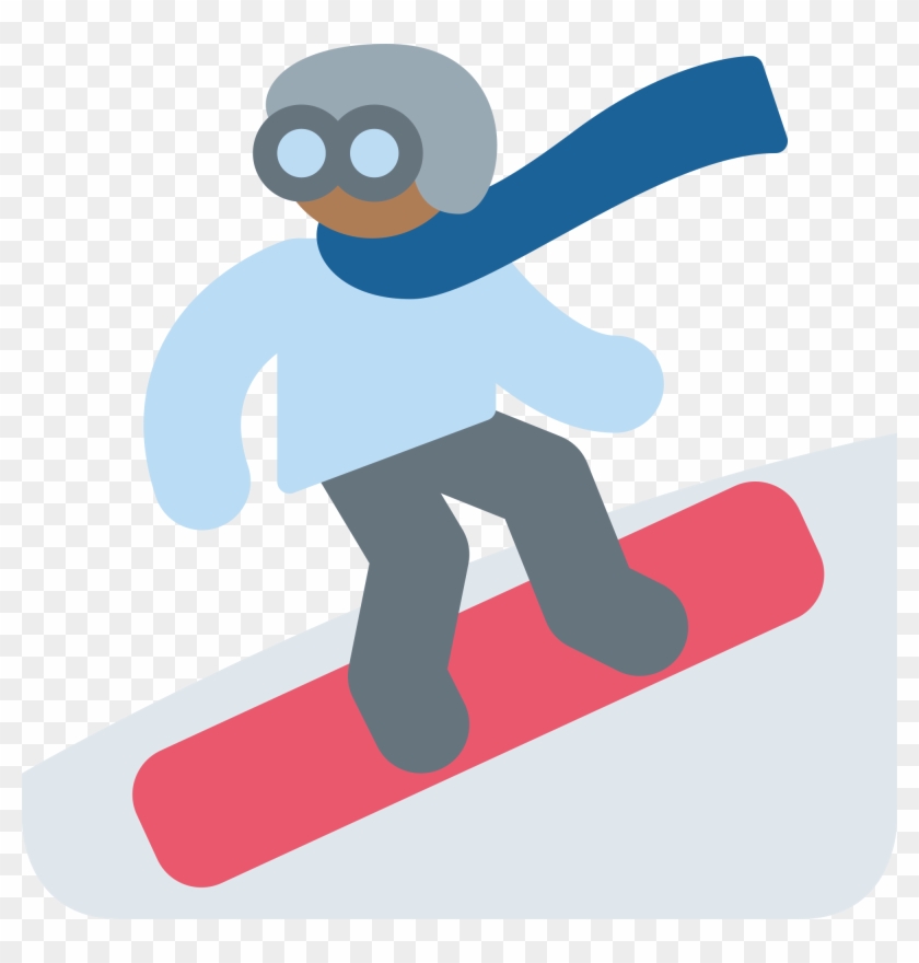 File - Twemoji2 1f3c2-1f3fc - Svg - Snowboard Flashcard #863103