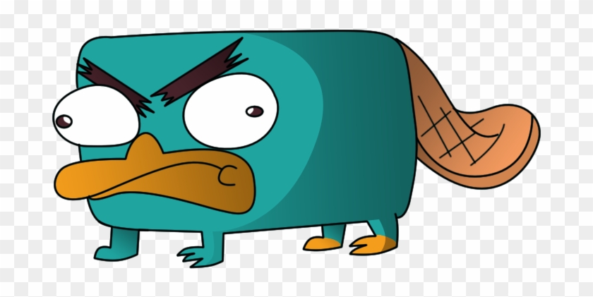 Platypus Clipart Drawing - Angry Perry The Platypus #863128.