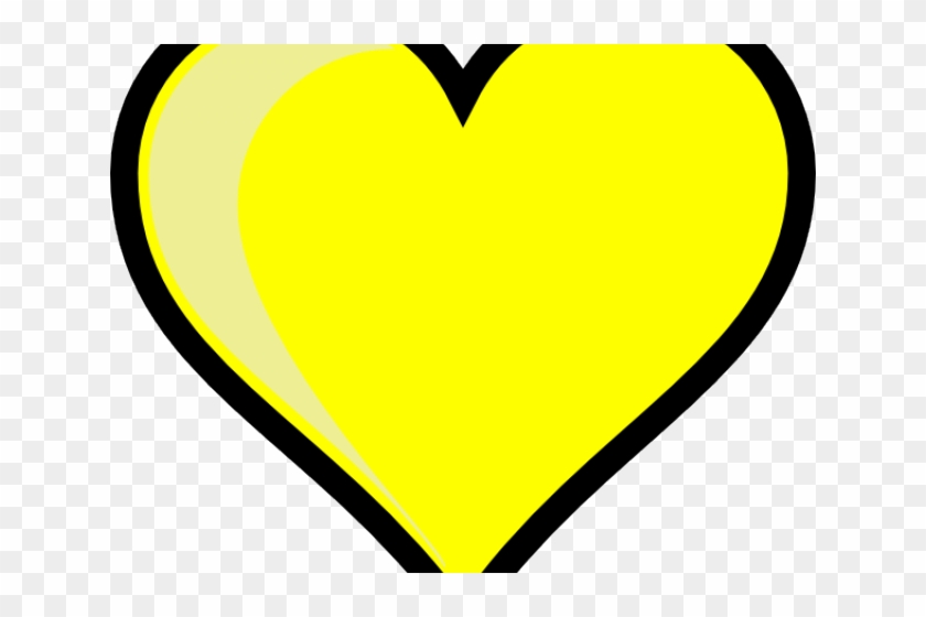 Yellow Heart Cliparts - Heart #863130