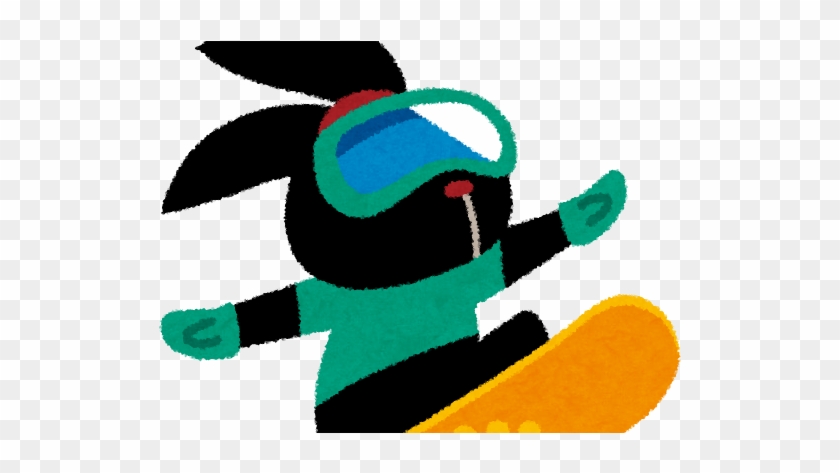 スノーボードをしている ぴょこ のイラスト - Marasaki Sports #863134