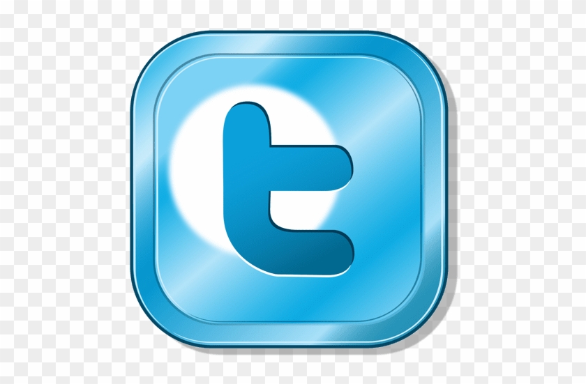 Twitter Metallic Button Transparent Png - Button #863207